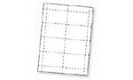 Laser Printer Paper Inserts - Credit Card Size - 50 Sheets